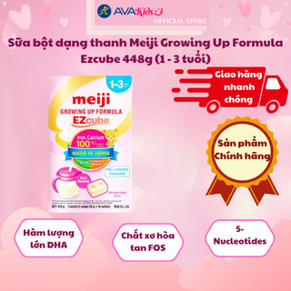 Sữa bột dạng thanh Meiji Growing Up Formula Ezcube 448g
