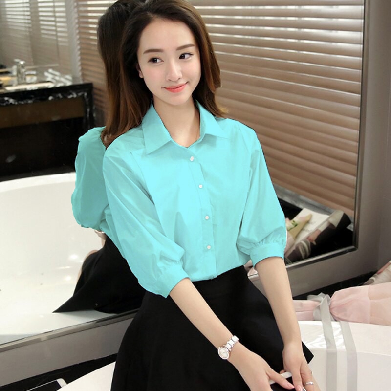 ÁO SƠ MI TAY LỠ CÁCH ĐIỆU CHẤT LỤA CHÉO MỀM MỊN MÁT 💕𝑭𝑹𝑬𝑬𝑺𝑯𝑰𝑷💕[Giá gốc tận xưởng][Giá tốt /giá rẻ] | BigBuy360 - bigbuy360.vn