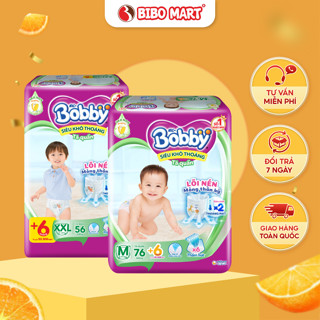 Bỉm Quần Bobby Tã Bỉm Bobby Lõi Nén Mỏng Siêu Khô Thoáng Thâm Hút Size M76 L48 XL44 XXL32-Bibo Mart
