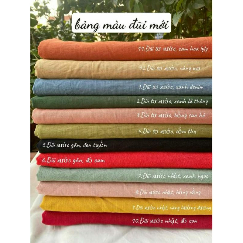 Vải đũi xước nhật và đũi tơ xước