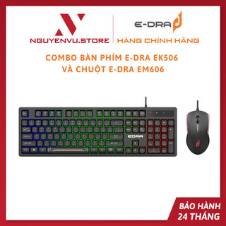 Combo bàn phím e-dra ek506 và chuột e-dra em606 - hàng chính hãng