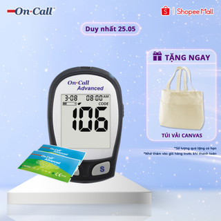 Máy Đo Đường Huyết On Call Advanced Kèm Hộp 25 Que Thử Đường Huyết On Call Advanced 