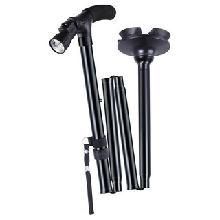 Gậy Người Già Gấp Gọn Mkstar Chống Trượt Có Đèn Pin - Hàng Chính Hãng
