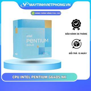 CPU INTEL PENTIUM GOLD G6405 (4.1GHZ, 2 NHÂN 4 LUỒNG, 4MB CACHE, 58W) 