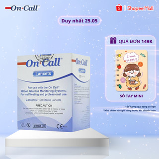 Hộp 100 Kim Chích Máu Đường Huyết On Call® Sử Dụng Cho Các Dòng Máy Đo Đường Huyết On Call®