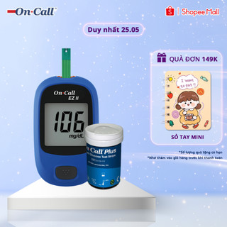 Máy Đo Đường Huyết On Call® EZ II Kèm Hộp 25 Que Thử Đường Huyết 