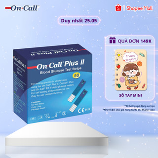 Hộp 50 Que Thử Đường Huyết On Call Plus Dùng Cho Máy On Call Plus & On Call EZ II