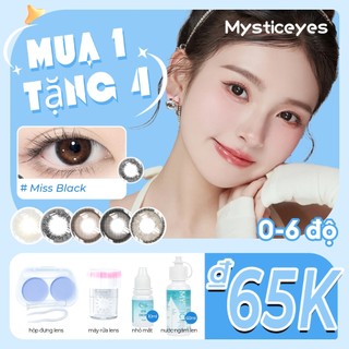 [mua 1 tặng 4] 0-6độ lens đen kính áp tròng lens xanh kính màu xám 14.0-14.5mm lens for girls lens nâu tây Len đeo mắt
