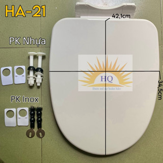NẮP BỒN CẦU RƠI ÊM KO GÂY ỒN - NẮP BÀN CẦU HA21 PK NHỰA