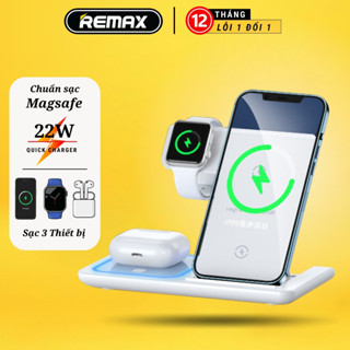 Đế Sạc Không Dây 3in1 REMAX RP-W53 Hỗ Trợ Sạc Nhanh Không Dây 15W - Remax Bảo Hành 12 Tháng 1 Đổi 1