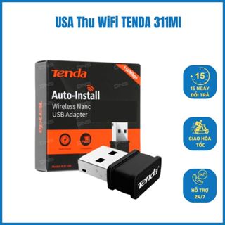 Bộ Chuyển Đổi USB Thu Wifi Tenda W311Mi Mini AX300Mbps (Không anten, 150Mbps) - Hàng Chính Hãng