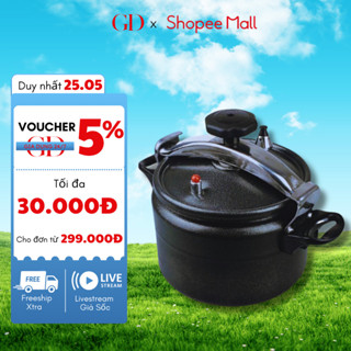 Nồi áp suất Fujika chính hãng dùng cho bếp gas bếp từ bếp hồng ngoại chống rỉ chống cháy bảo hành 12 tháng - CHEFMAN