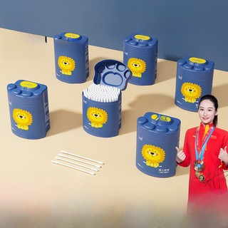 Tăm bông cho bé sơ sinh, bông tự nhiên, hộp 200 que - Umee Babycare