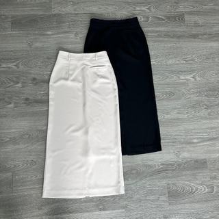 Chân váy hobbs midi túi trước xẻ sau