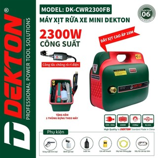 Máy rửa xe áp lực dekton dk-cwr2300fb - công suất 2300w - motor dây đồng 100% - hàng chính hãng