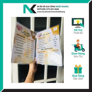 In Menu Ép Plastic Giá Tại Xưởng