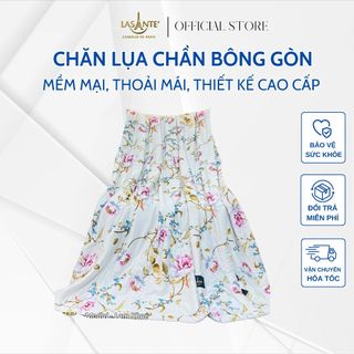 Siêu giảm giá Chăn Mền Lụa chần bông gòn Lasante Lam Khuê gỗ sồi mát mẻ