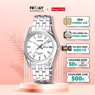 Đồng hồ casio nữ ltp-1335d-7avdf dây kim loại chính hãng