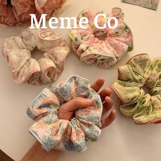 Buộc tóc scrunchies xếp li bản lớn nhiều mẫu