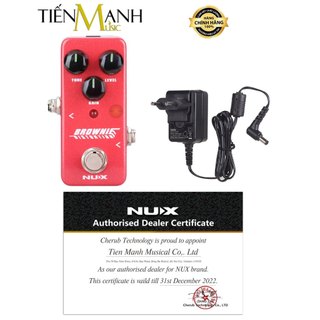 Phơ đàn guitar nux distortion nds2 brownie - bàn đạp effect pedal mini core nds-2