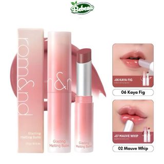 Son dưỡng romand glasting melting balm thuần chay có màu dưỡng ẩm mềm môi căng mọng 3.5g - bebeau