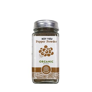 Bột Tiêu Đen Hữu Cơ Vinasamex - Organic Black Pepper 50g - Cay - Ấm - Thơm nồng - Tăng hương vị cho món ăn