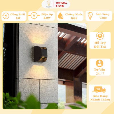 Đèn Hắt Tường Chống Nước Energy Green Lighting 2 Đầu DT-124 - Trang Trí Ngoài Trời - Góc Ban Công