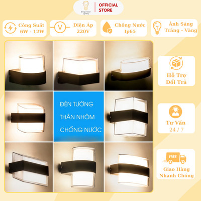 [ Nhiều Mẫu ] Đèn Tường Energy Green Lighting Trang Trí Hiên Nhà - Gắn Cổng - Phong cách Bắc Âu