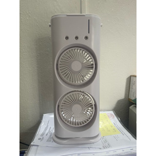 Quạt Phun Sương Tích Điện Mini - Làm Mát Bằng Nước và Đá Lạnh (Pin Trâu 12.000mah)