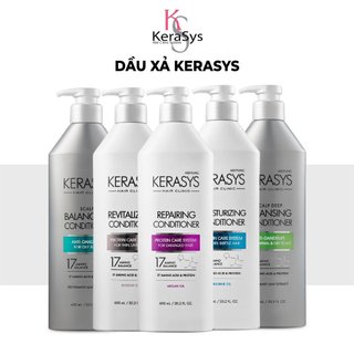 Dầu xả Kerasys Hair Clinic Hàn Quốc phục hồi, nuôi dưỡng và cân bằng độ ẩm cho tóc yếu hư tổn khô xơ
