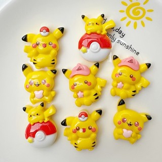 Jibbitz, sticker, charm pikachu trang trí dép sục, dép crocs