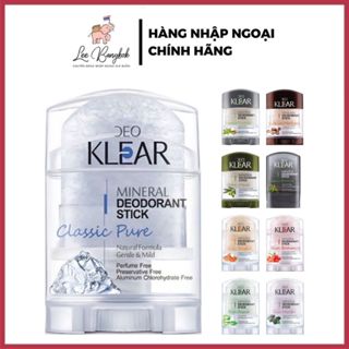  Lăn Khử Mùi Lăn Nách Đá Khoáng DEO Klear Pure Classic Hương Thơm Dịu Nhẹ Không Gây Kích Ứng Hàng Thái Lan 70g 