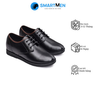 Giày da bò nguyên miếng SMARTMEN GD1-05 Đen