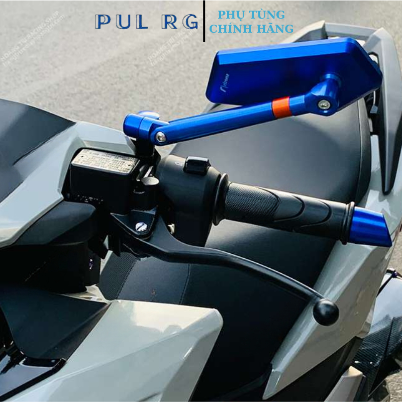 Gương xe máy thời trang Rizoma XÉO nhôm màu full cây cho xe Wave SH SH Mode AB mặt kính chống chói