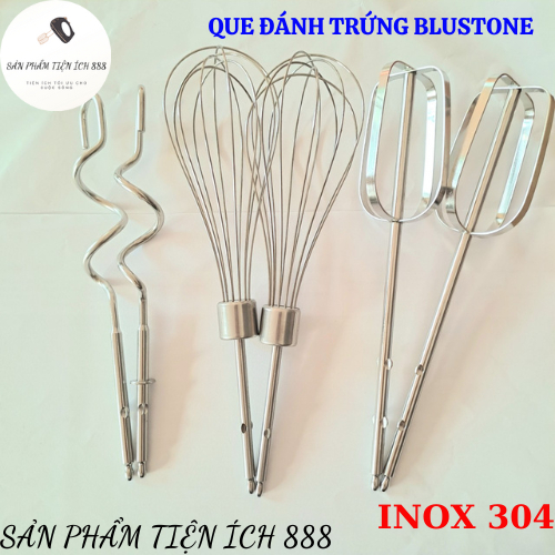 QUE ĐÁNH TRỨNG, TRỘN BỘT INOX304 CAO CẤP CHO MÁY BLUESTONE