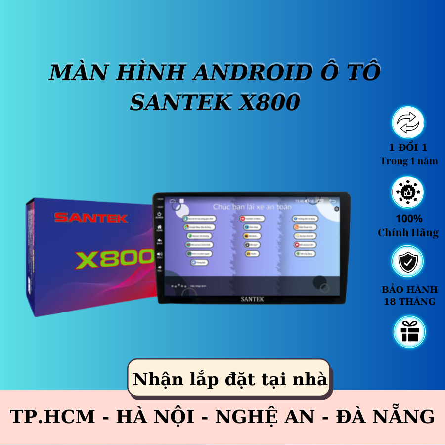 Màn hình Android Santek X800