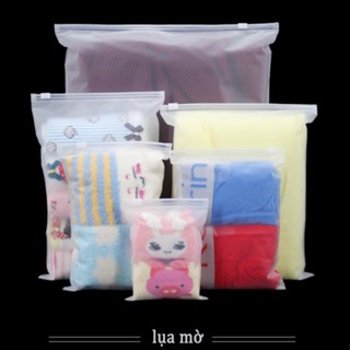   siêu rẻ  Túi Zip Lụa Mờ Túi Nhựa PE Trong Suốt Đựng Quần Áo Giày Dép Phụ Kiện Đồ Đạc Đa Năng 