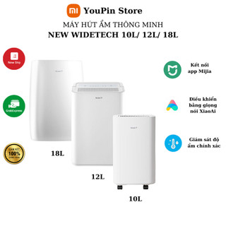 Máy hút ẩm thông minh xiaomi new widetech 10l new widetech 12l new widetech 18l kết nối wifi app mi home