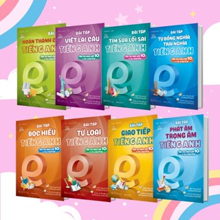 Sách Combo Bài tập Tiếng Anh ôn thi vào lớp 10 và 10 chuyên