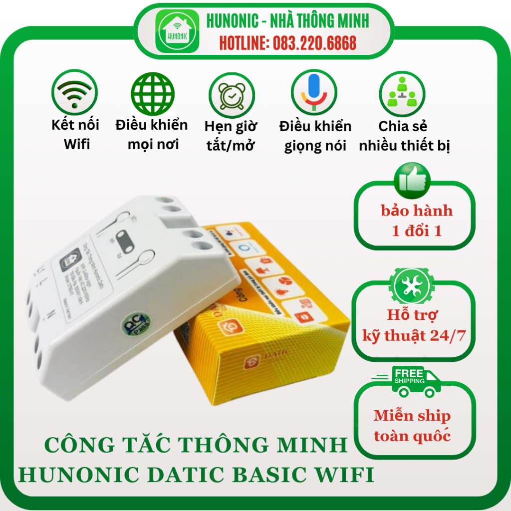 Công Tắc Thông Minh Hunonic Datic