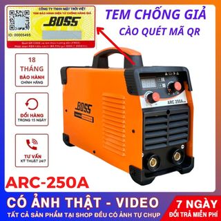 Máy hàn Boss ARC 250A hàng công ty chính hãng, Máy hàn điện tử Boss