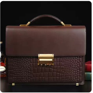 Cặp da nam công sở vân da cá sấu TLA9807