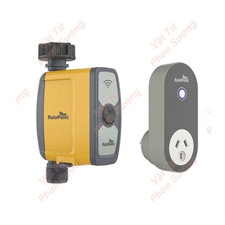 Van khóa lắp đầu vòi nước RainPoint sử dụng Wifi. Dùng hẹn giờ tưới phun nước tự động