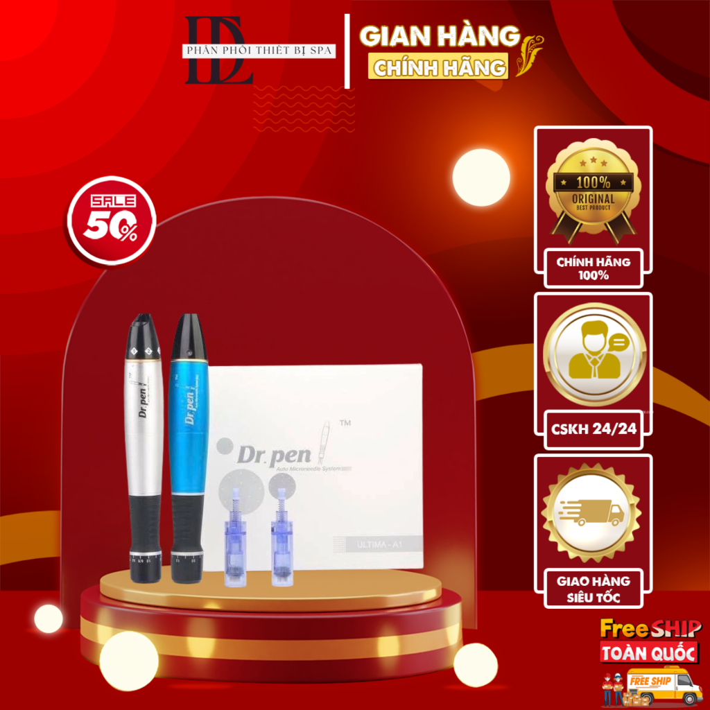 [ Dr.Pen Tích điện & Không Tích điện ] Máy phi kim cấy phấn cấy tảo Dr.pen A1