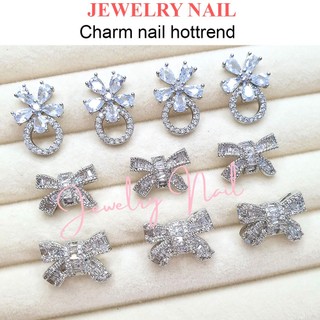 Charm nơ cao cấp charm gấu charm hoa tròn cao cấp charm nail gắn móng đính móng trang trí móng Jewelry