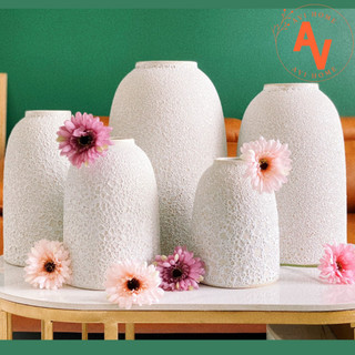 Lọ Hoa Gốm Bát Tràng Men Sôi Trang Trí Nhà [AVIHOME AV41]