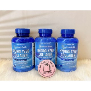 [HÀNG MỸ] Viên uống Puritan Pride Collagen dạng thủy phân 180 viên.