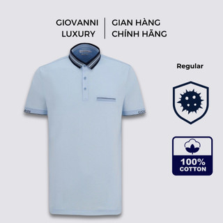 Áo Polo Nam Cộc Tay GIOVANNI Chất Liệu 100% Cotton Double Mercerized Cổ Sọc Lịch Sự GPL01-012