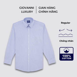 Áo Sơ Mi Nam Dài Tay GIOVANNI Chất Liệu 100% Cotton Supima Cao Cấp Không Nhăn GLS01-013