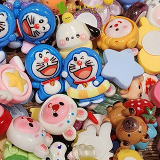 Set 4 Sticker 3d nổi DIY - Charm 3d slime dễ thương trang trí dán ốp điện thoại, bình nước, tủ lạnh, đồ dùng học tập